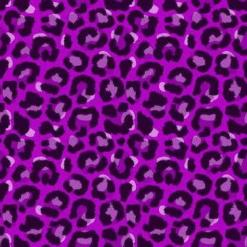 Leopard imitation seamless violet pattern. Vector illustration 스톡 일러스트