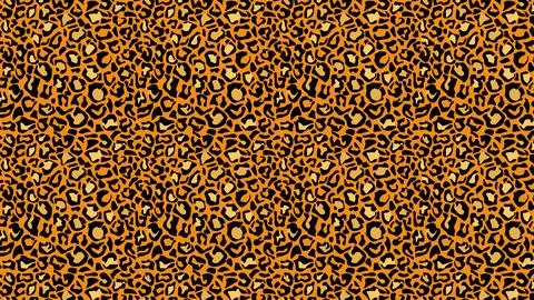 Leopard leather tracery background. Yellow panther spots with black jaguar 스톡 일러스트