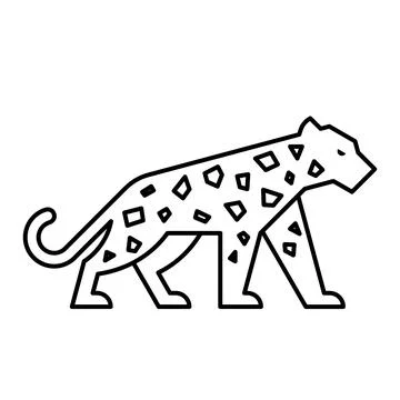 Leopard Logo Illustrazione stock