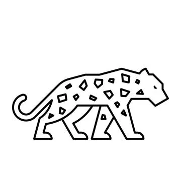 Leopard Logo 스톡 일러스트