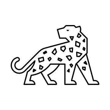 Leopard Logo Illustrazione stock