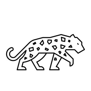 Leopard Logo Illustrazione stock