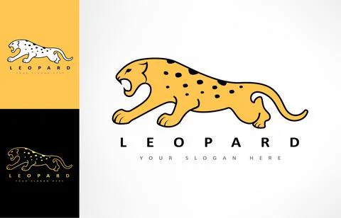 Leopard logo vector. Animal design. Stock Illustration