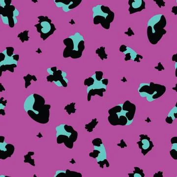 Leopard or cheetah seamless pattern spotted print texture vector illustration. Stock Illustration
