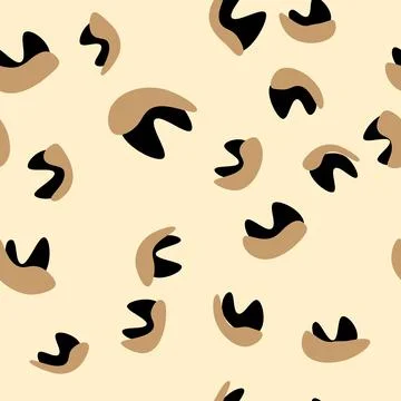 Leopard pattern. Abstract leopard seamless pattern. Vector illustration. Illustrazione stock