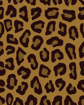 Leopard pattern in brown Stock Illustration