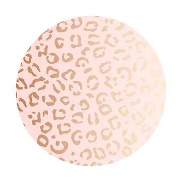 Leopard pattern circle abstract animal print beige gradient texture fashion Stock Illustration