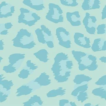 Leopard pattern design - funny  drawing seamless pattern. Stock Illustration