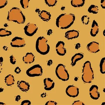 Leopard pattern design, vector illustration background Stock Illustration
