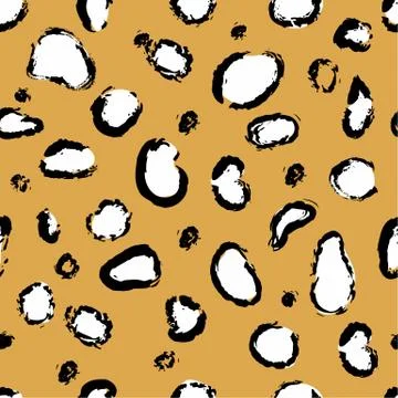 Leopard pattern design, vector illustration background Stock Illustration