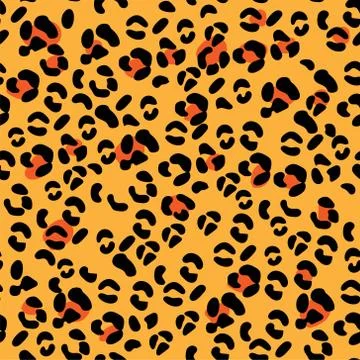 Leopard pattern design, vector illustration background eps 10. Stock Illustration