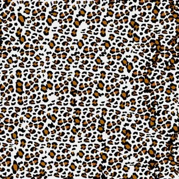 Leopard pattern. Seamless vector print. Realistic animal texture. Black and y Illustrazione stock