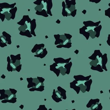 Leopard pattern. Seamless vector print. Realistic animal texture. Black and g 스톡 일러스트