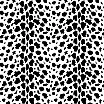 Leopard pattern texture repeating seamless monochrome black and white. Fashio 스톡 일러스트