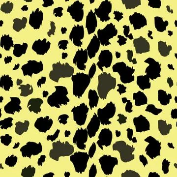 Leopard pattern texture repeating seamless monochrome black and white. Fashio Stock Illustration
