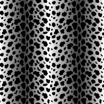 Leopard pattern texture repeating seamless monochrome black and white. Fashio Stock Illustration
