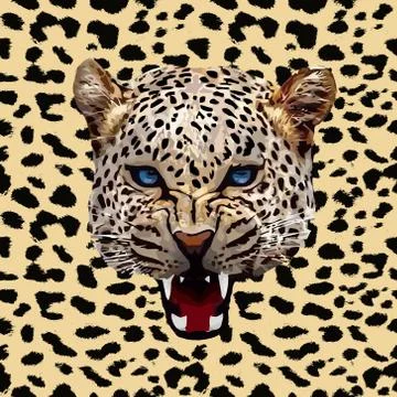 Leopard pattern vector Illustrazione stock