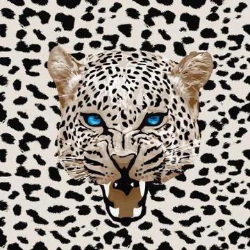 Leopard pattern vector Illustrazione stock