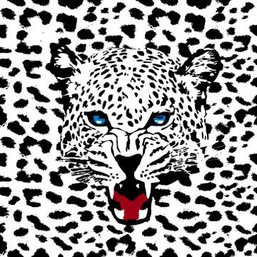 Leopard pattern vector Stock Illustration