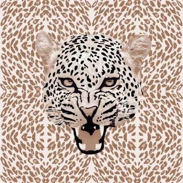 Leopard pattern vector Stock-Illustration
