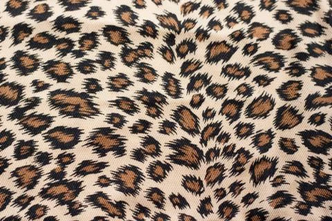 Leopard patterned fabric Stock Photos