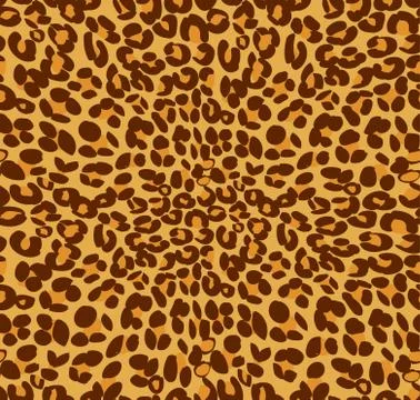 Leopard print and skin background Stock Illustration