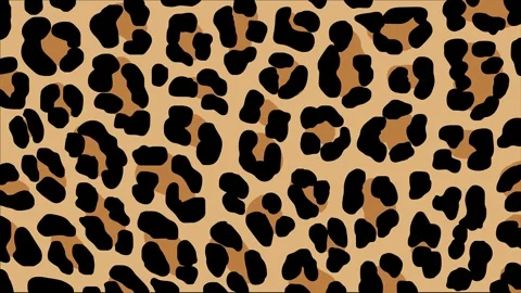 Leopard print background pattern on a seamless loop Stock Footage 328034954
