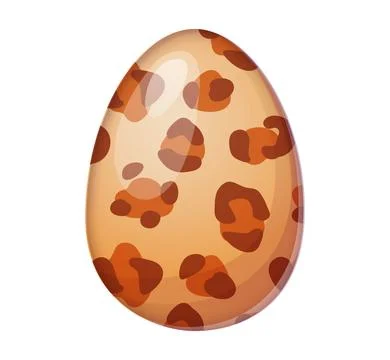 Leopard Print Easter Egg Animal Pattern Holiday Decoration Stock Illustration