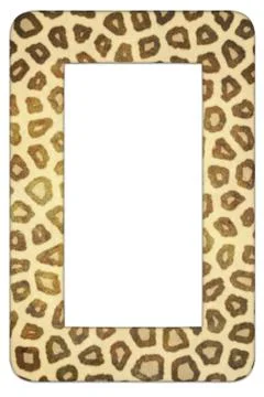 Leopard print frame Stock Illustration