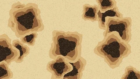 Leopard print or jaguar pattern on light beige background illustration Stock Illustration