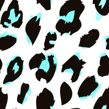 Leopard print pattern. Repeating seamless vector animal background 스톡 일러스트