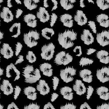 Leopard print pattern. Repeating seamless vector animal background Stock Illustration