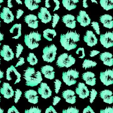 Leopard print pattern. Repeating seamless vector animal background Stock Illustration