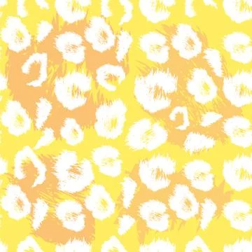 Leopard print pattern. Repeating seamless vector animal background Illustrazione stock
