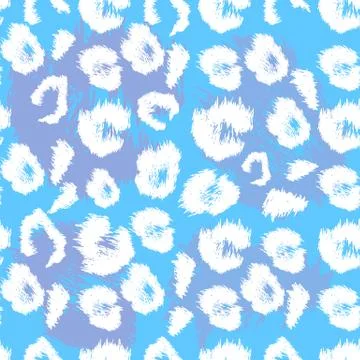 Leopard print pattern. Repeating seamless vector animal background Illustrazione stock
