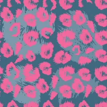 Leopard print pattern. Repeating seamless vector animal background Stockillustratie