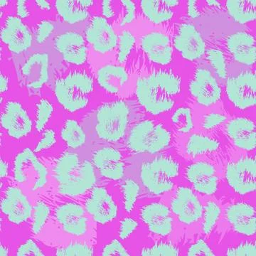 Leopard print pattern. Repeating seamless vector animal background Illustrazione stock