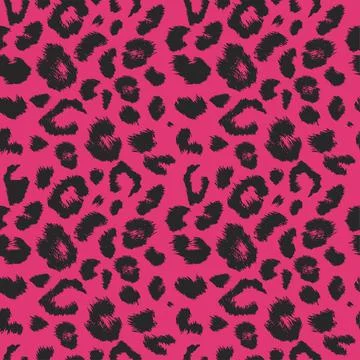 Leopard print pattern. Repeating seamless vector animal background 스톡 일러스트