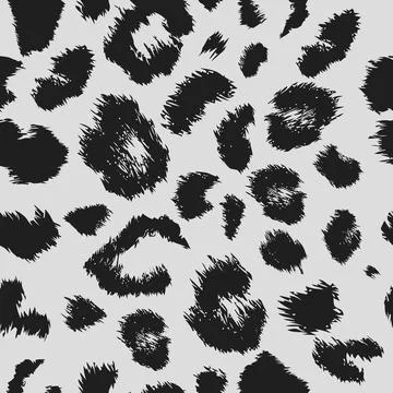 Leopard print pattern. Repeating seamless vector animal background Stock-Illustration