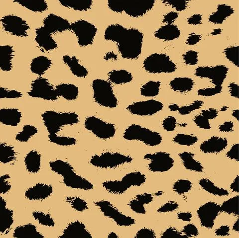 Leopard print pattern. Repeating seamless vector animal background 스톡 일러스트
