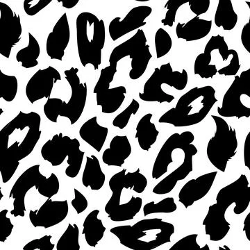 Leopard print pattern. Repeating seamless vector animal background Stock-Illustration