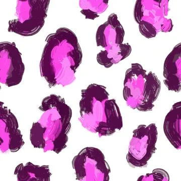 Leopard print pattern. Seamless animal pattern Stock Illustration