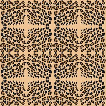 Leopard print pattern skin. Stock Illustration