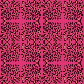 Leopard print pattern skin. 스톡 일러스트