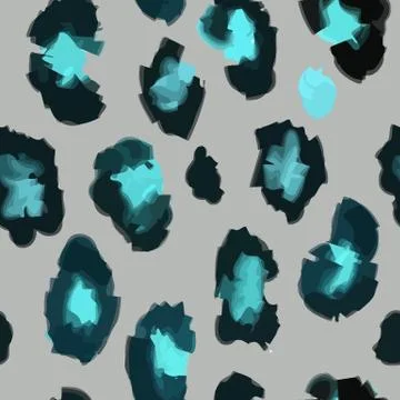Leopard print pattern skin. Repeat animal pattern 스톡 일러스트
