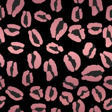 Leopard Print Repeat Pattern Design Stock Illustration