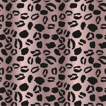 Leopard Print Repeat Pattern Design 스톡 일러스트