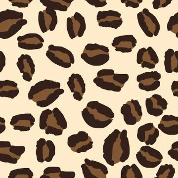 Leopard Print Repeat Pattern Design 스톡 일러스트