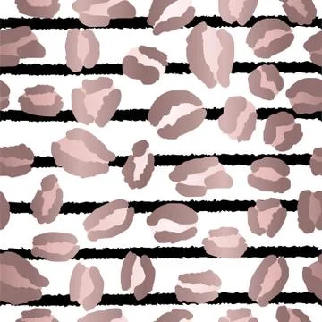 Leopard Print Repeat Pattern Design 스톡 일러스트
