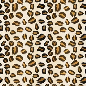 Leopard Print Repeat Pattern Design 스톡 일러스트